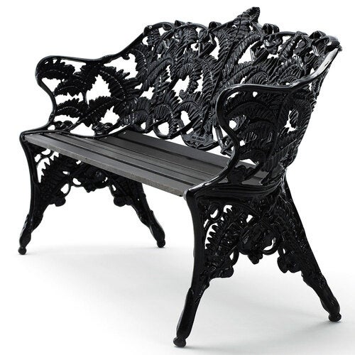 Classic sofa ender: sort / træ: sort laserat mahogni