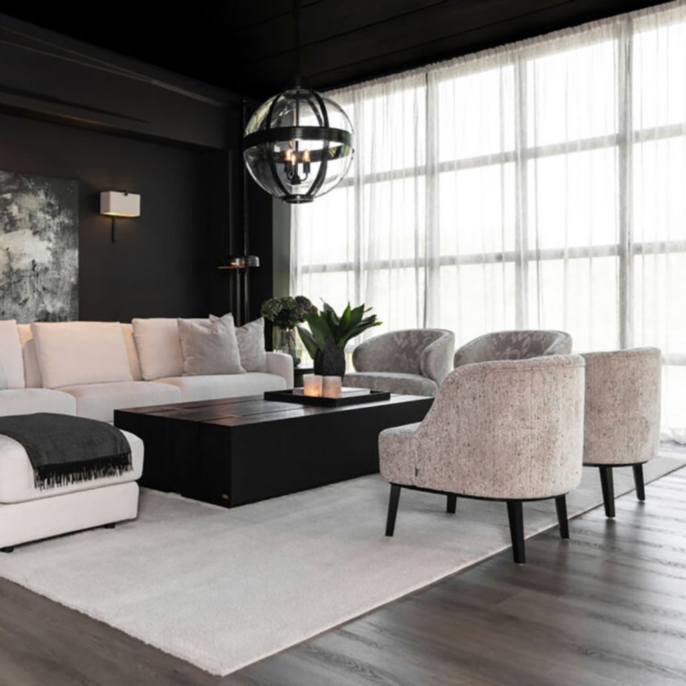 Fairfax stoflænestol Alister plaid brown