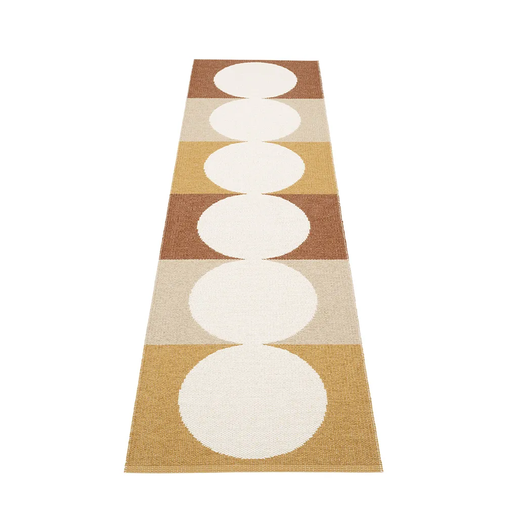 Pappelina, Otto Harvest / Background Vanilla tæppe 70 x 280 cm