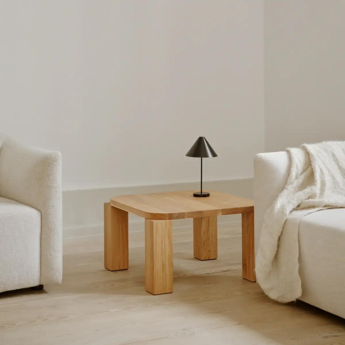 Atlas Sofabord 60x60 Naturlig Eg