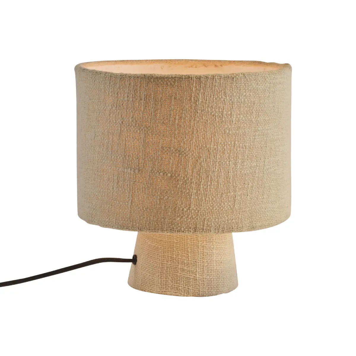 SONNY Bordlampe råhvid Ø25xH27 cm