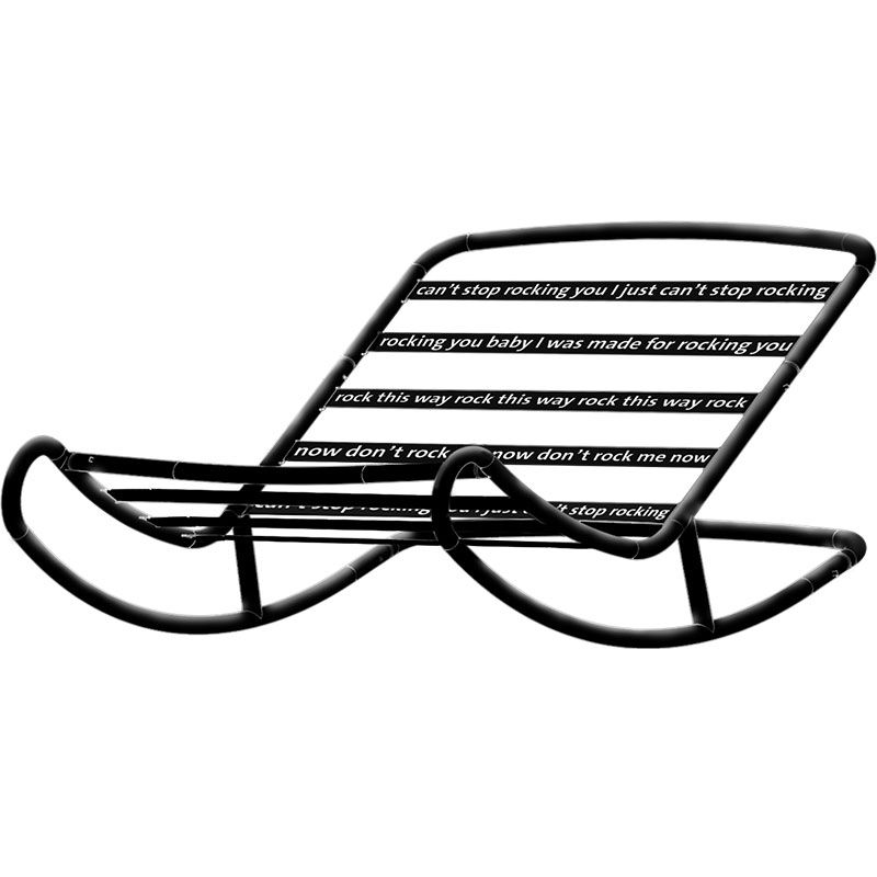 Rock 'n' Roll gyngestol i sort