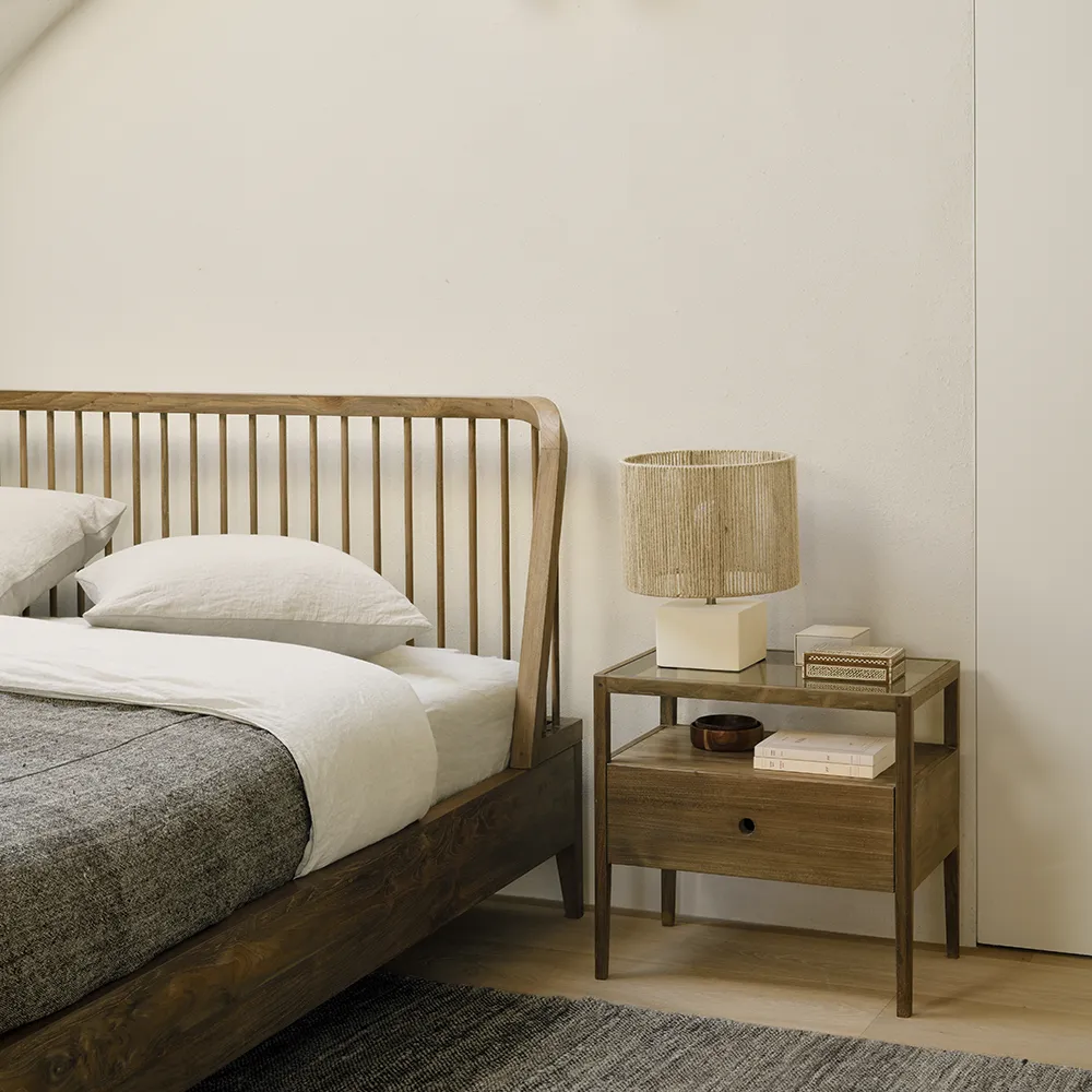Spindle Sengebord Teak