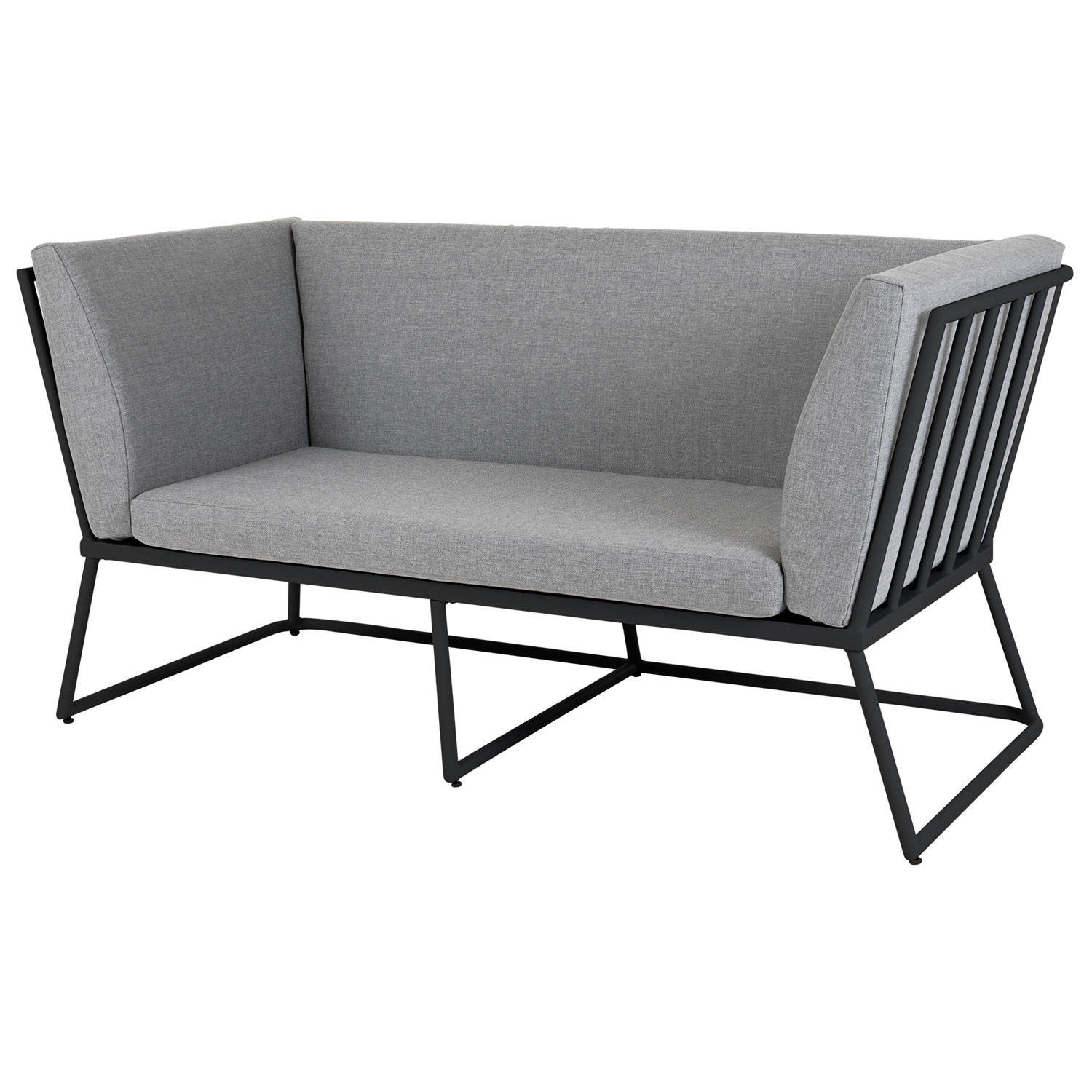 Brafab Vence 2-personers sofa sort/grå