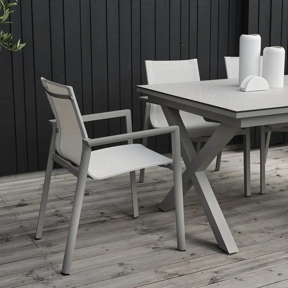 Delia Stabelstol Khaki/Textilene Brafab