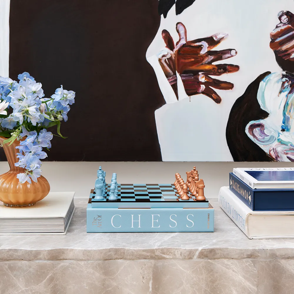 Classic - Art Of Chess Mirror Light Blue/Copper