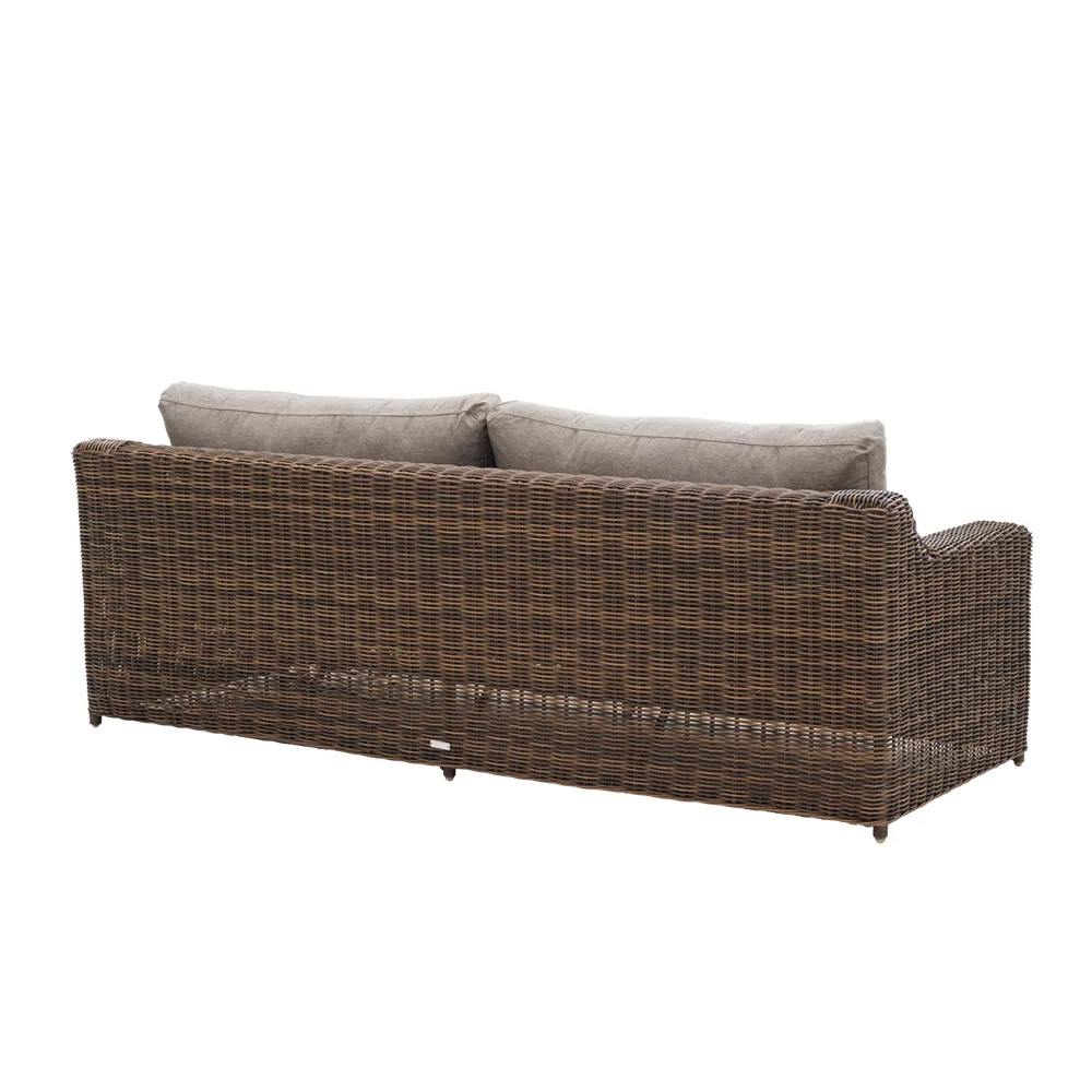 Glendon 3-pers. sofa  Dark brown / Soft moose