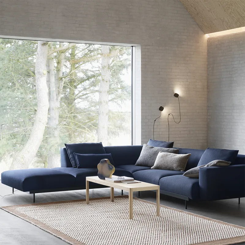 Workshop sofabord 43 x 120 cm - Oak Veneer Oak