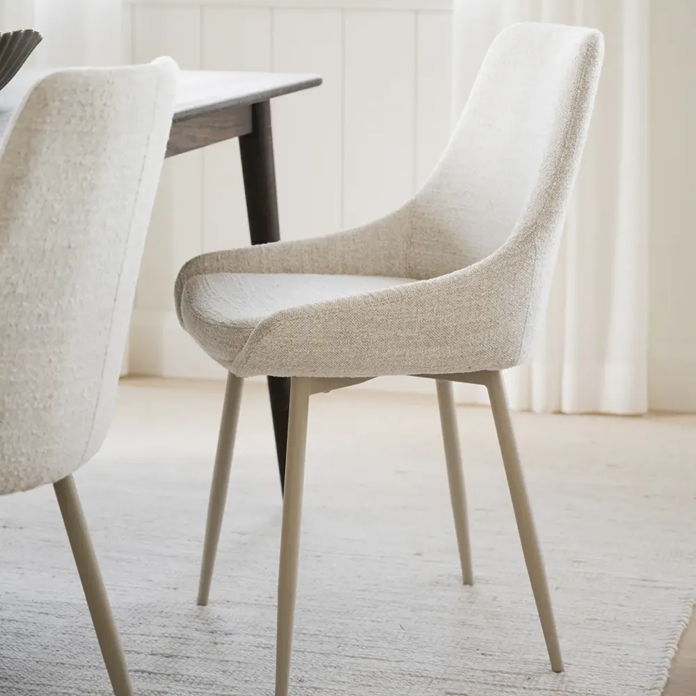Sierra spisebordsstol lys beige stof