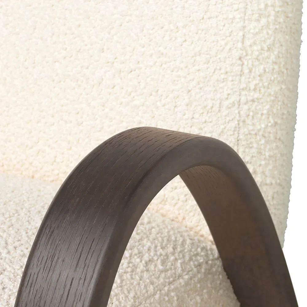 Buur Lænestol Nordic Bouclé - Dark St/Off-whit