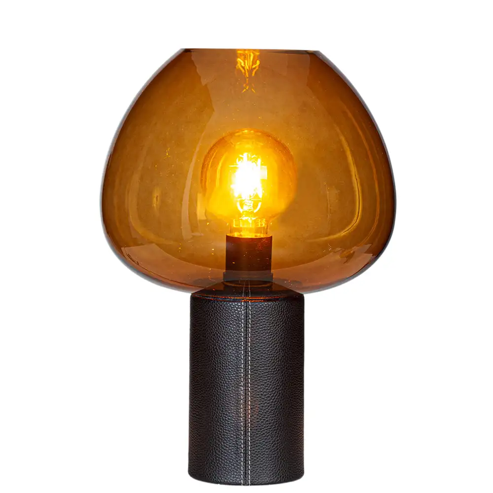 Cozy Bordlampe Sort/Brandy