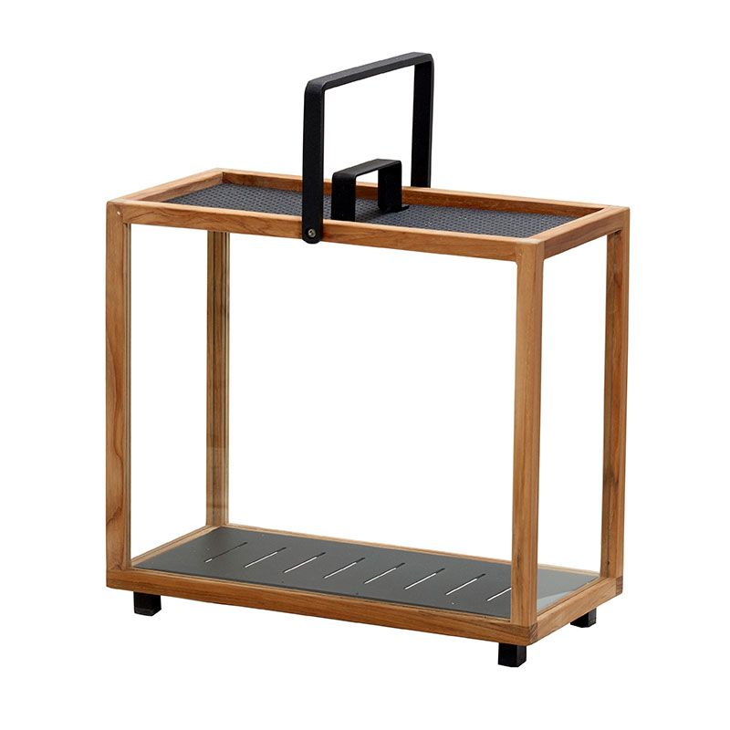 Cane-line, Lighthouse Lyslygte Grå/Teak Rektangulær