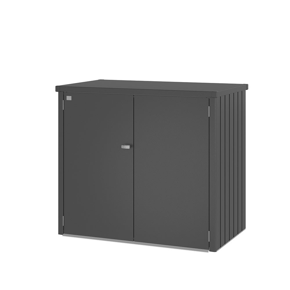 Alex Duo boks til affaldsspand - metallisk mørkegrå