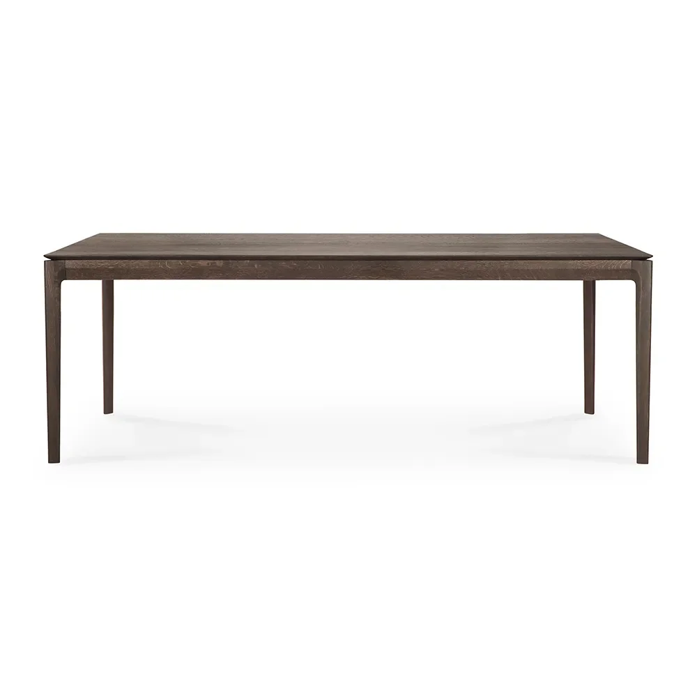 Bok Spisebord 95x220 cm Brunlakeret eg