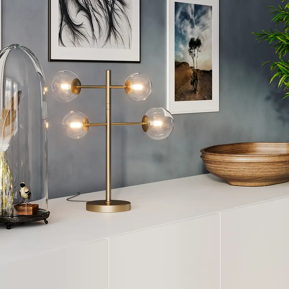 Avenue Bordlampe Guld