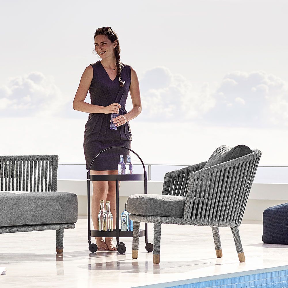 Roll Vogn / Sidebord Lava Grey