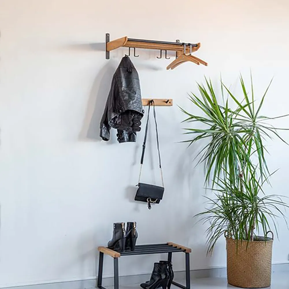 Cora hattehylde 59 cm lakeret eg