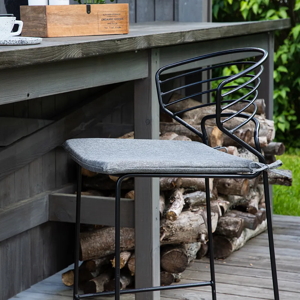 Milano barstol sort 4-pak 