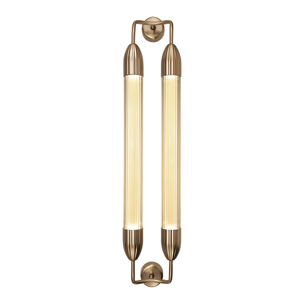Lemon Squeeze Væglampe - Double - Long - Polished Brass - Umage