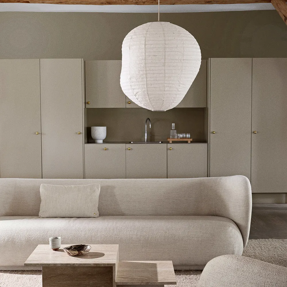 Kurbis Lampeskærm 80 cm Natural