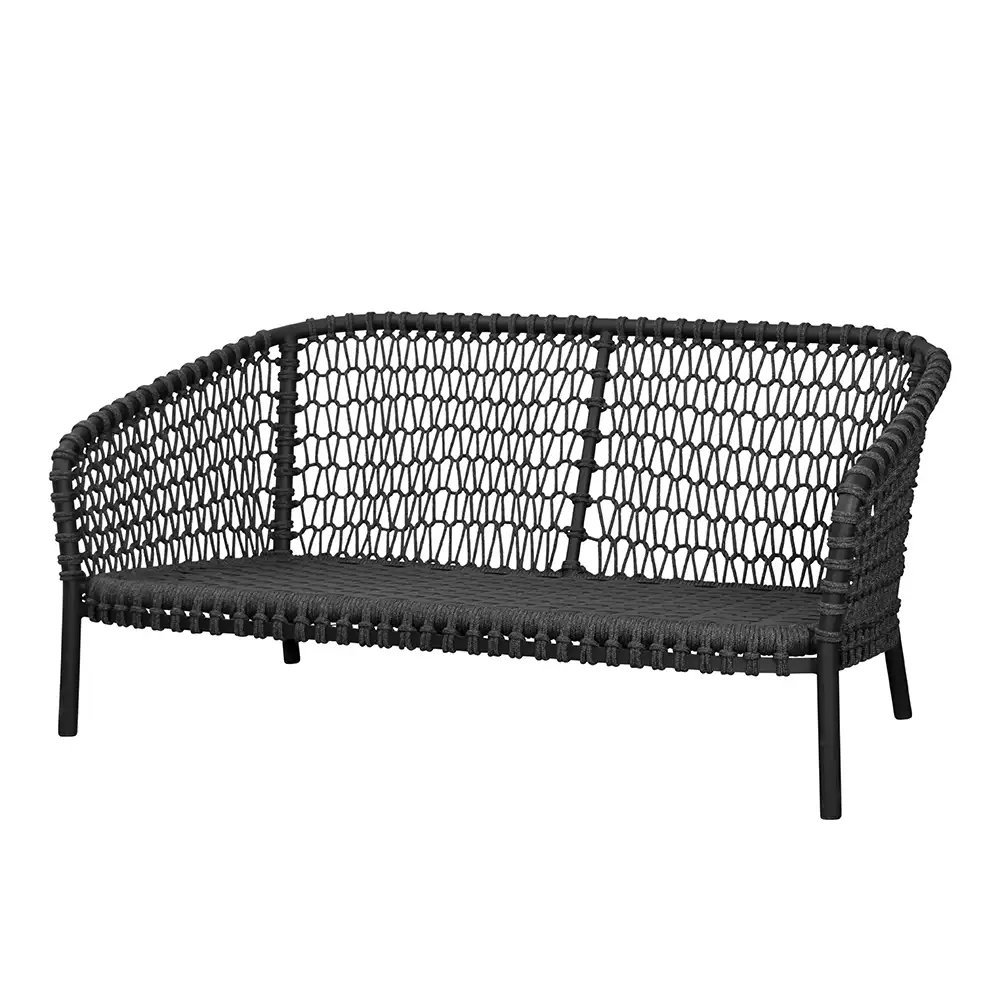 Ocean 2-personers sofa Dark grey Soft Rope