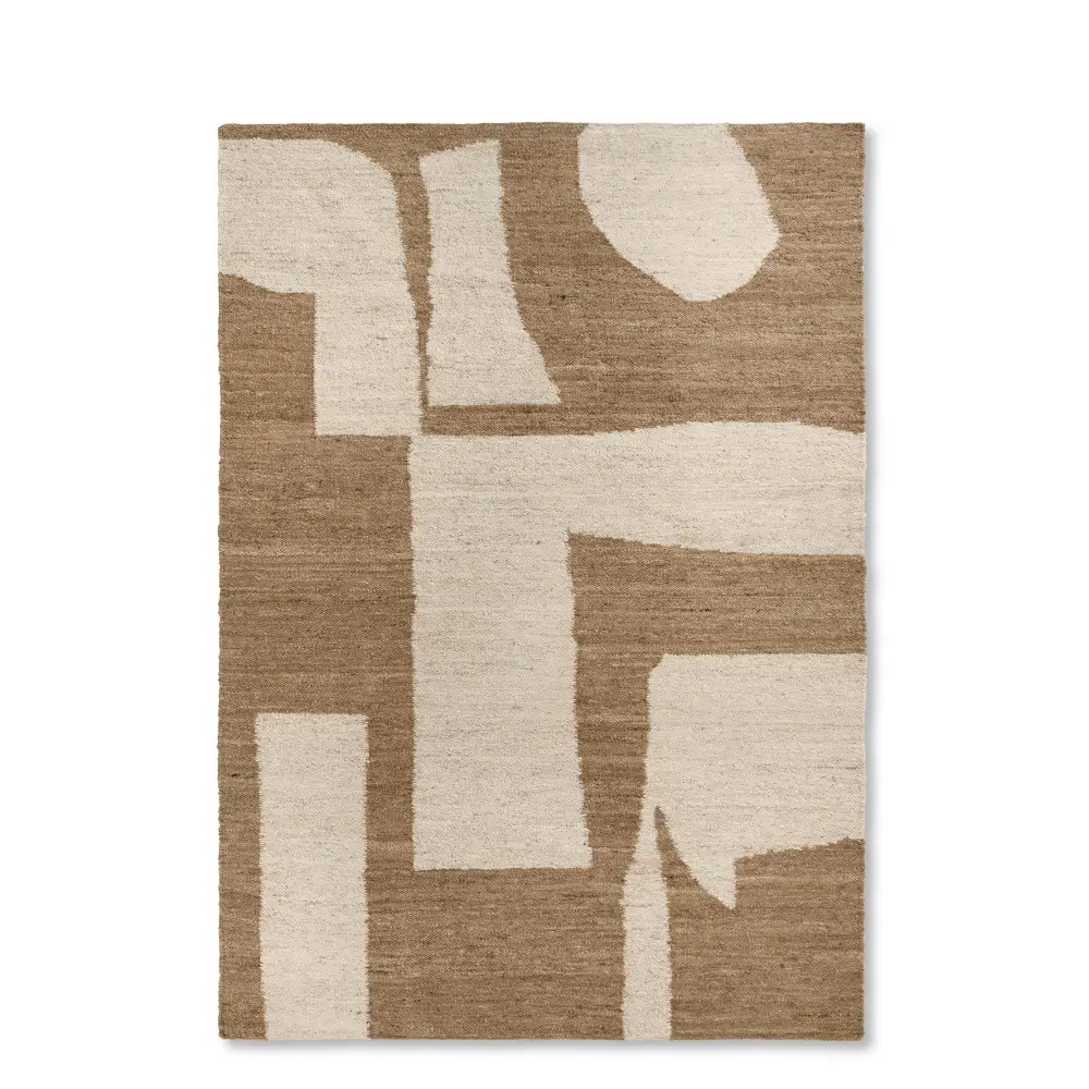Ferm Living, Piece Tæppe 200x300 cm - Off-white/Toffee