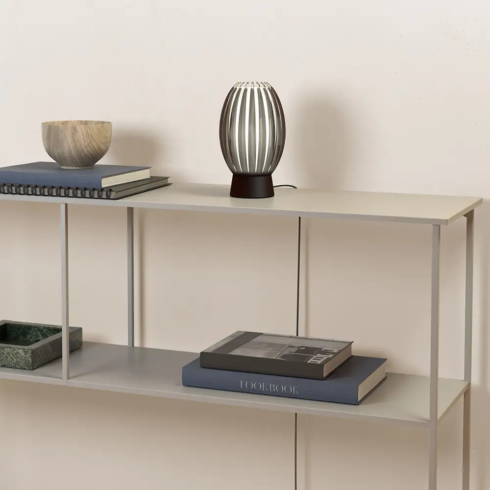 Tentacle bordlampe S Sort/Røgfarvet G9