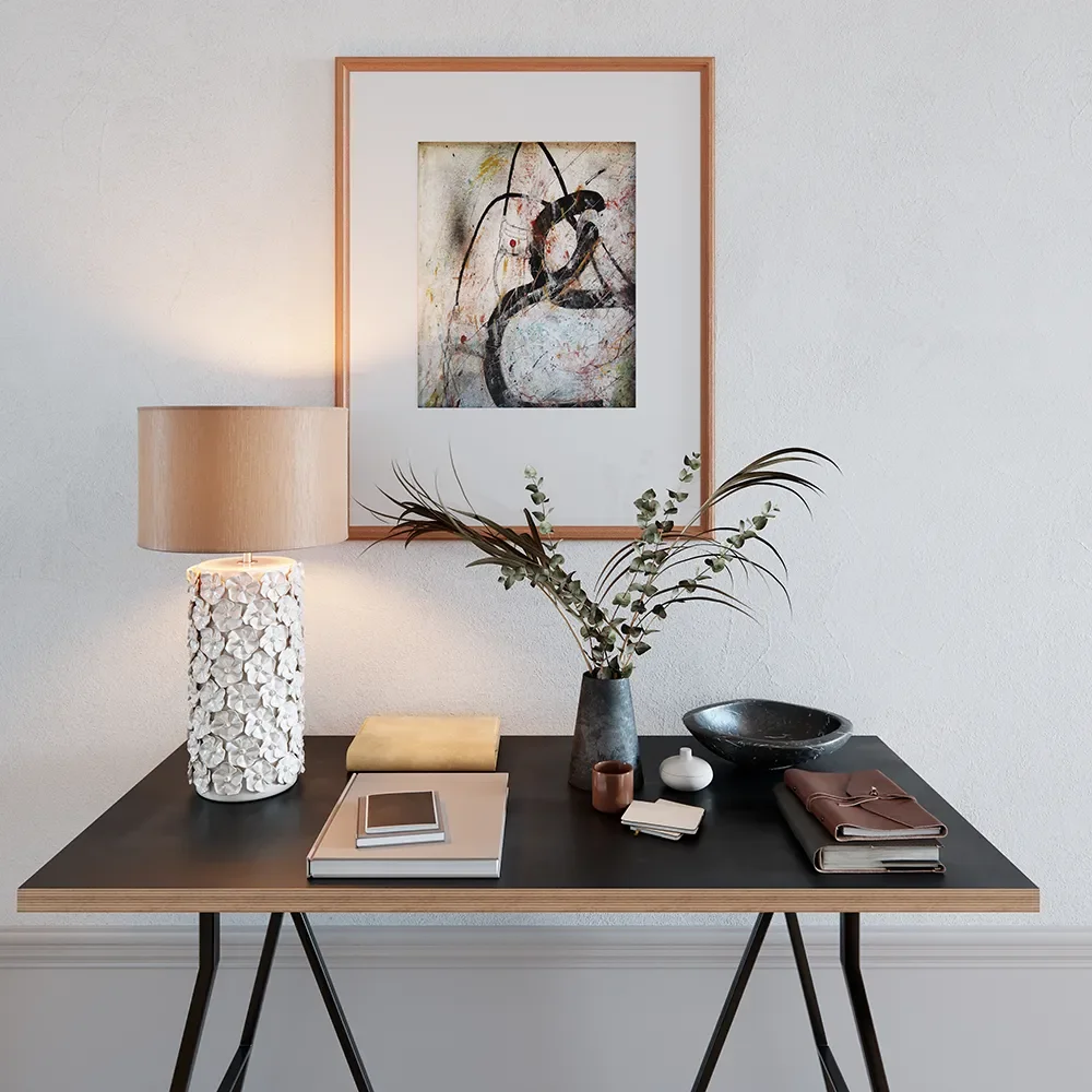 Fiore Bordlampe H54cm Beige 