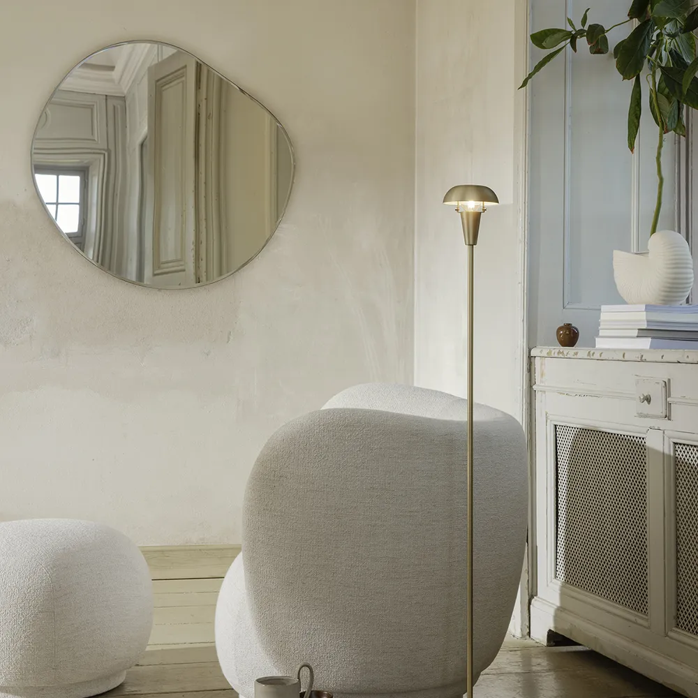 Pond Spejl 87x94 cm Dark Chrome