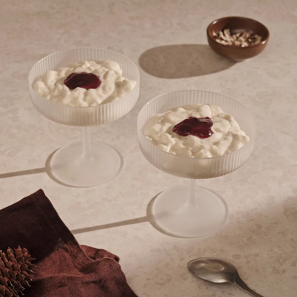 Ripple Champagneglas 2 stk. - Frosted