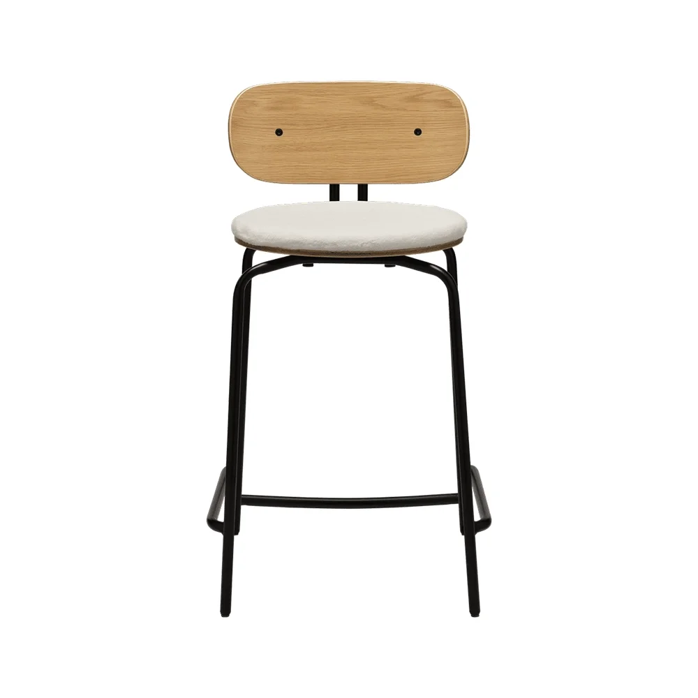 Umage, Curious Lav Barstol Eg/Sort Teddy White