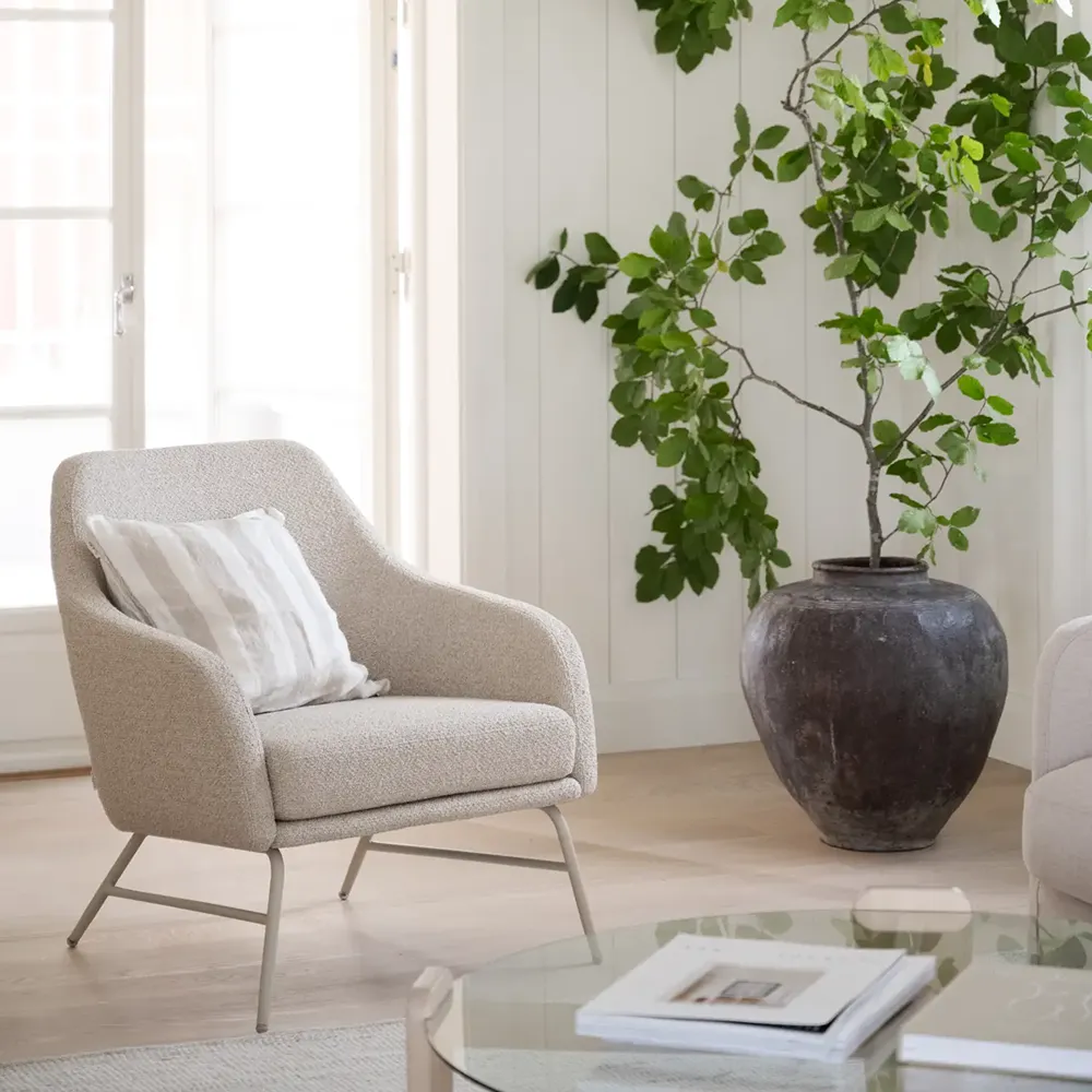 Eldwin lænestol beige