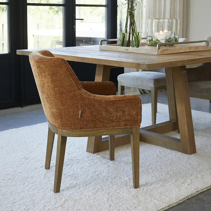 Whistler stol med armlæn Maroon Brown