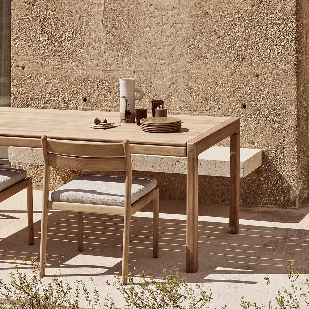 Jack Spisebordsstol Teak/Off White