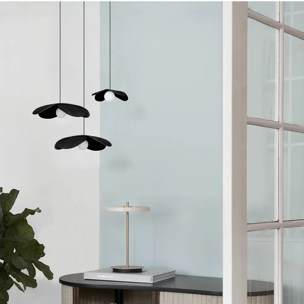 Lampeskærm Forget Me Not Large i sort