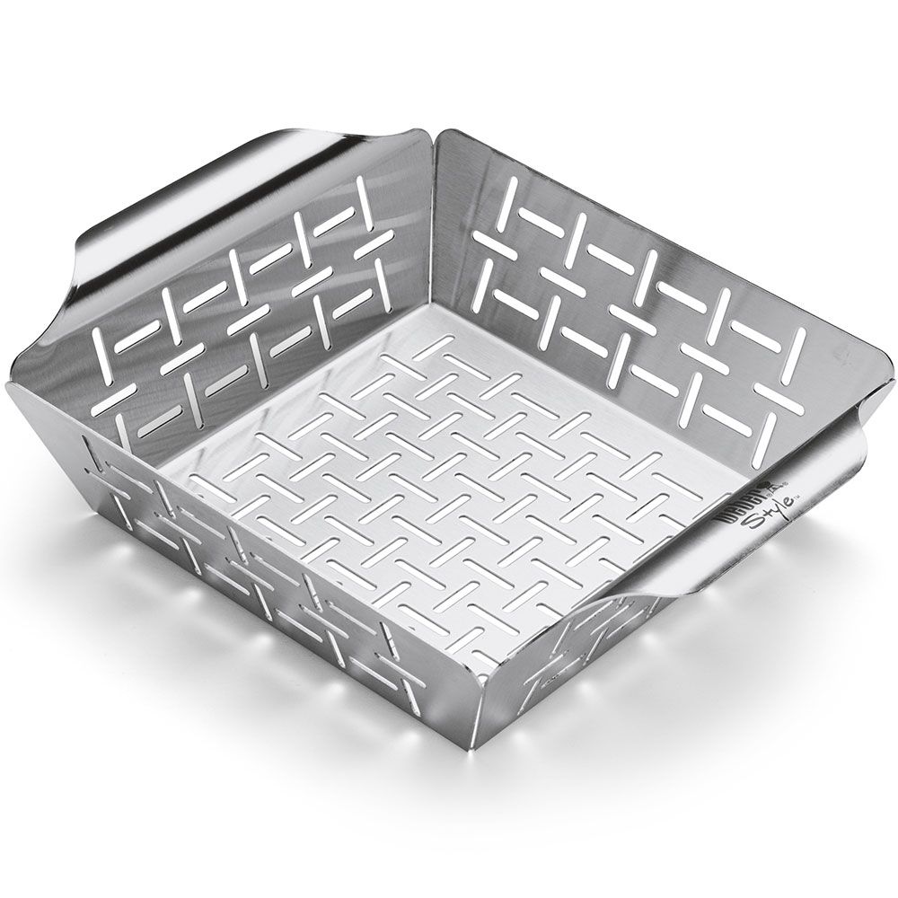 Weber, Deluxe Grøntsagskurv Lille Stål Weber