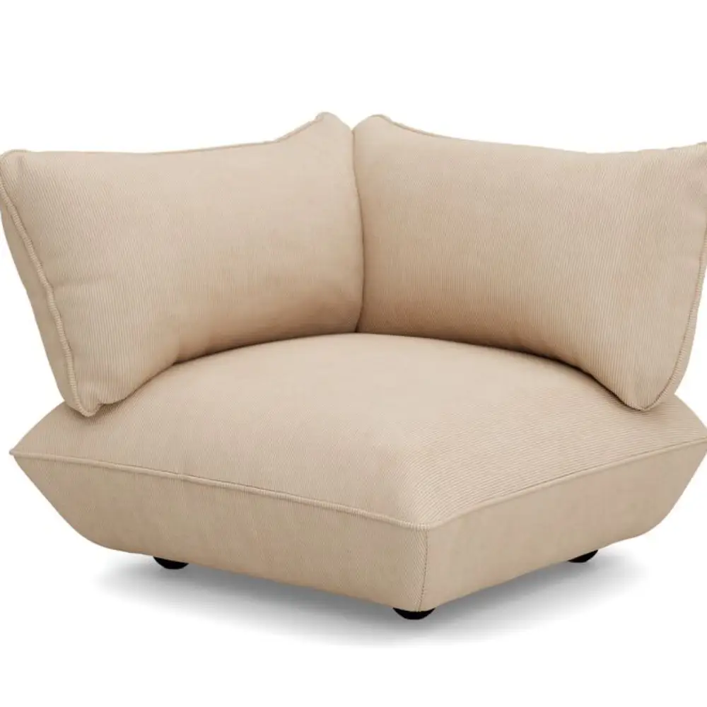 sumo sofa hjørnesektion højre cord recycled beige