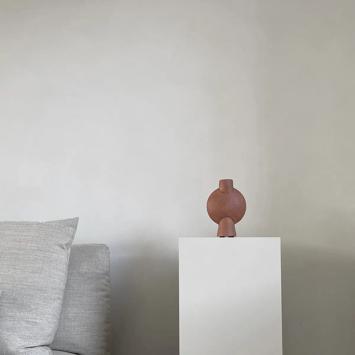 Håndmalet vase Sphere Bubl Mini Terracotta H19 cm