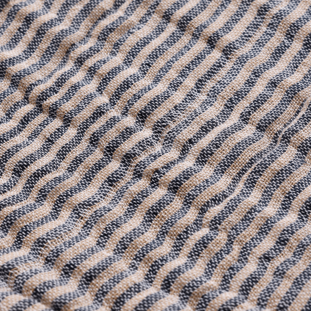 Fino Sengetæppe - Ink Blue/Sand