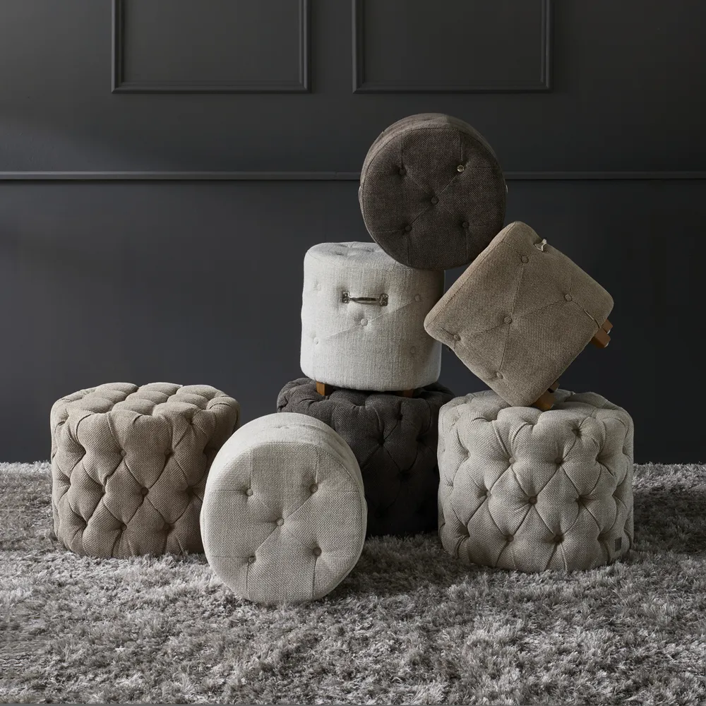 Fotpall Bowery Antique White