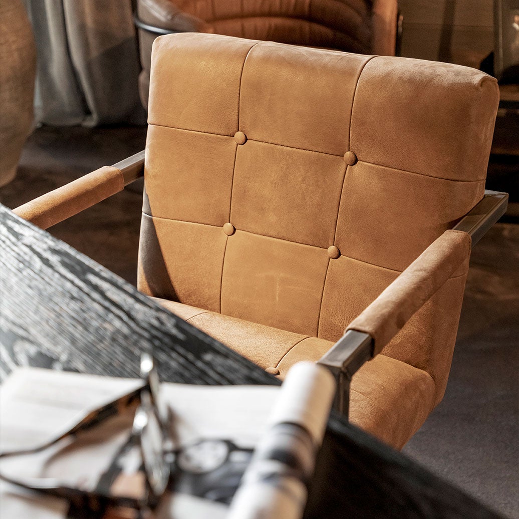 Jed Stol/Karmstol Nubuck Brown Artwood