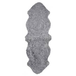 Curly tæppe, 2-sæt, 180 x 55 cm, koksgrå sølv