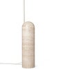 Justerbar Gulvlampe med Travertinfod Arum Cashmere