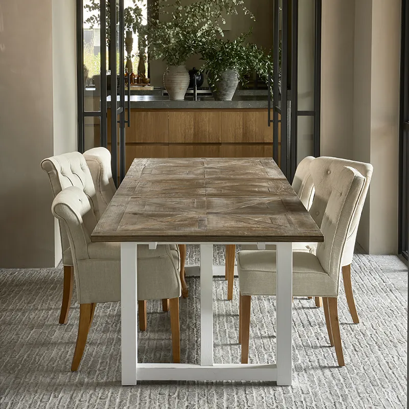 La Scala stol med armlæn Linen flax