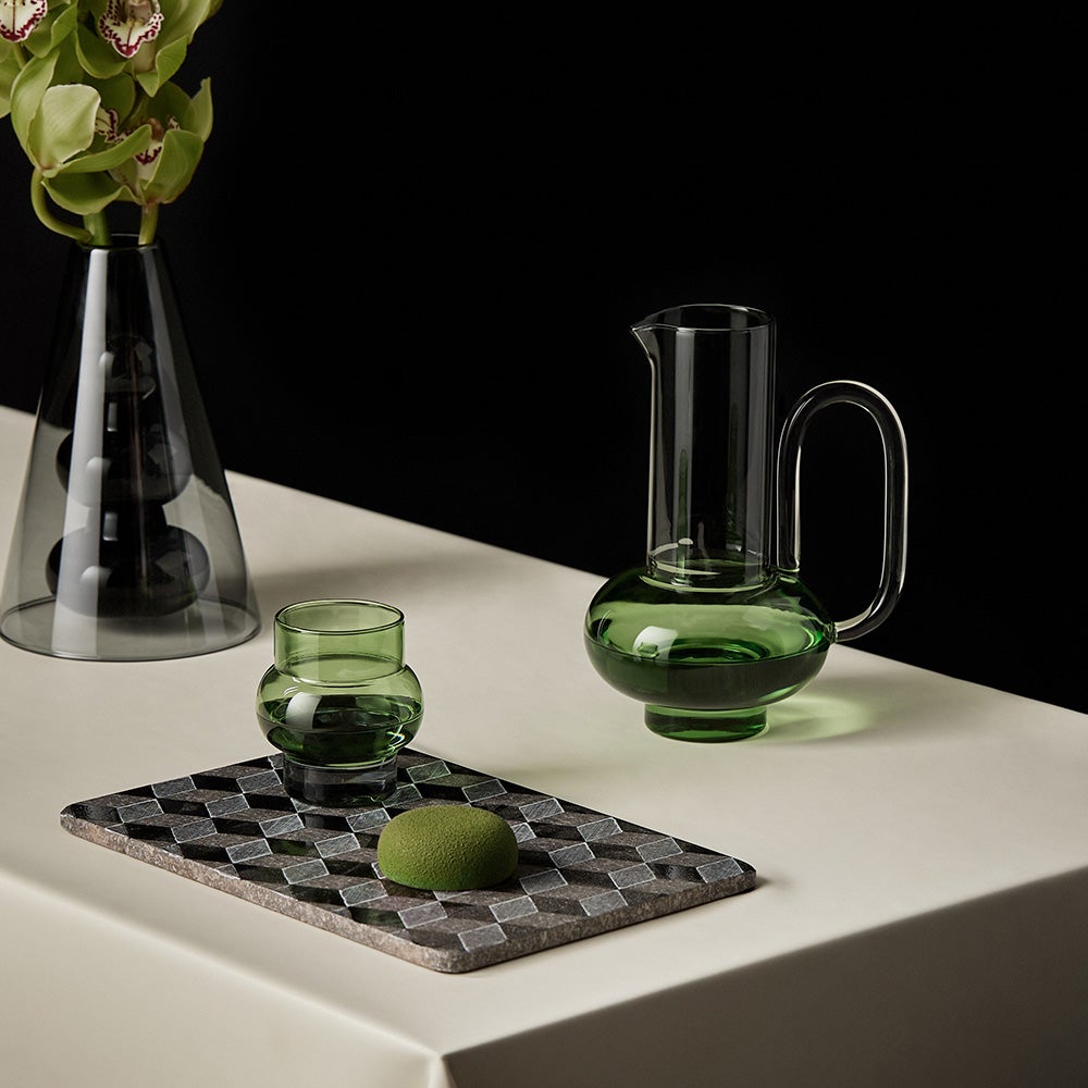  Bump Drikkeglas Korte Grønne 2-pak