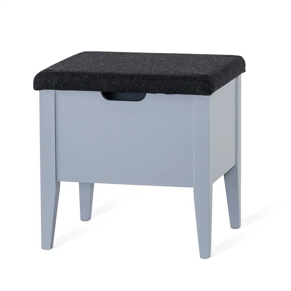 Torkelson, Klinte bænk 45 cm grå med uldstof