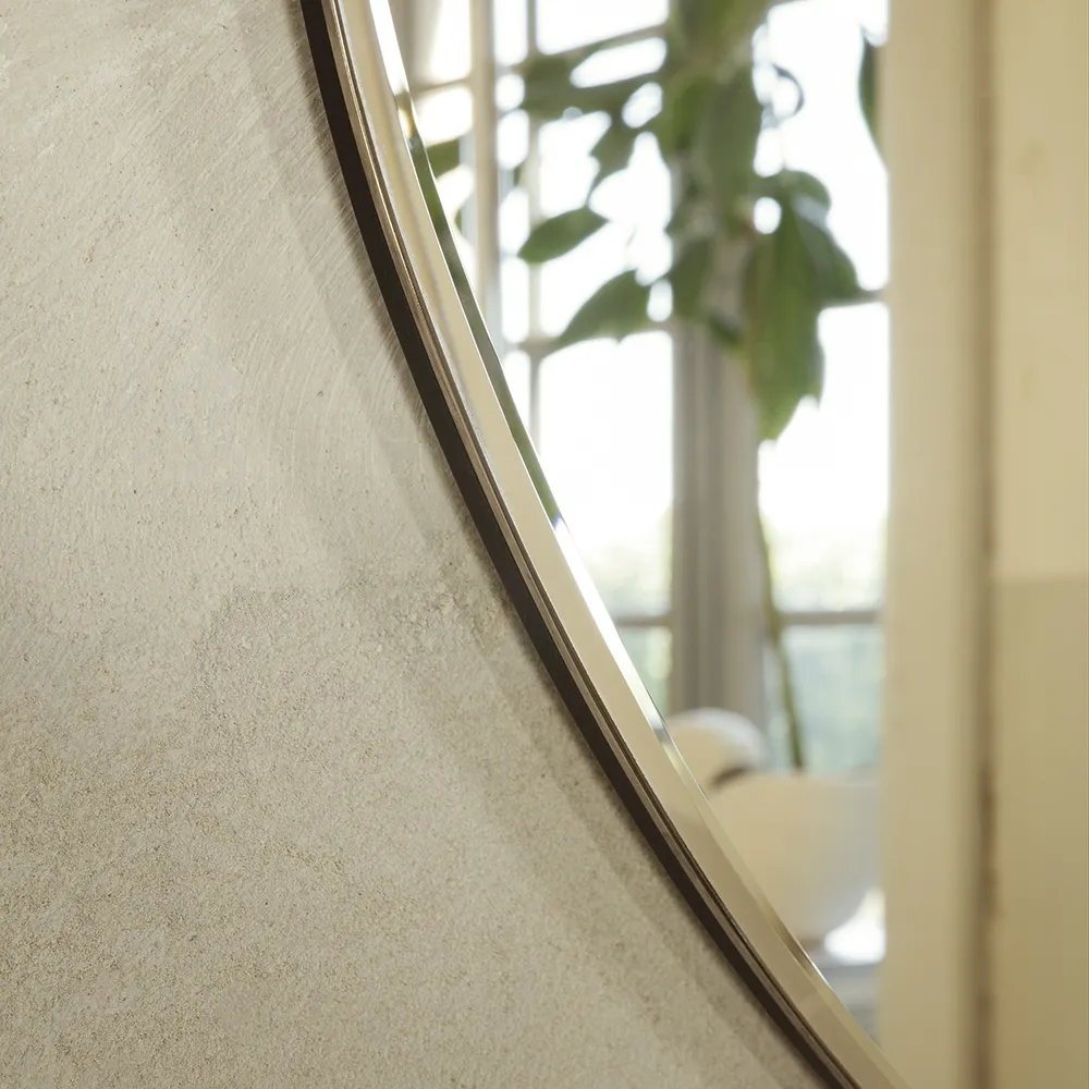 Pond Spejl 87x94 cm Dark Chrome