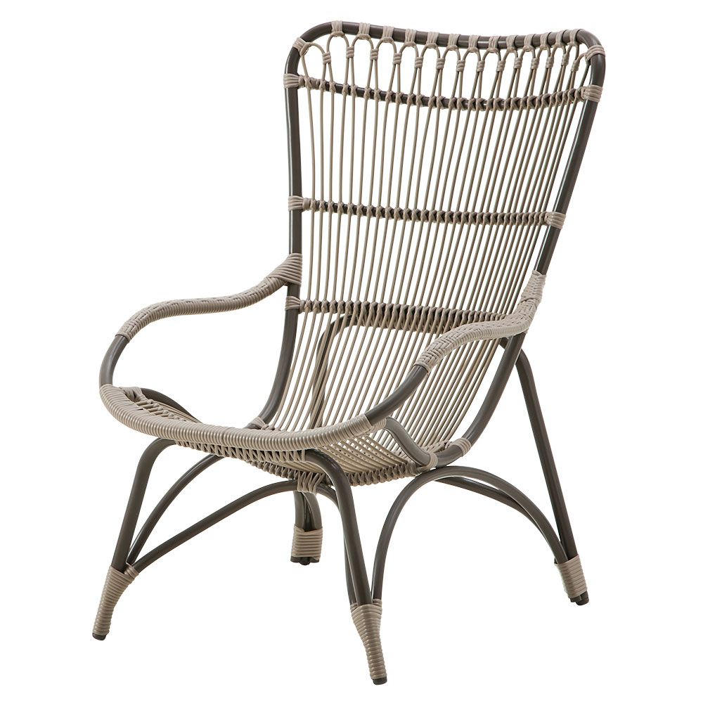 Monet lænestol af kunstrattan Moccachino