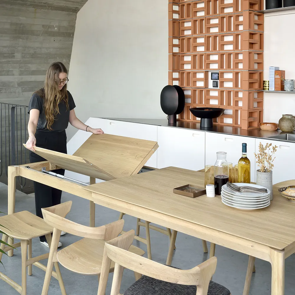 Bok Spisebord 90x160-240 cm Eg