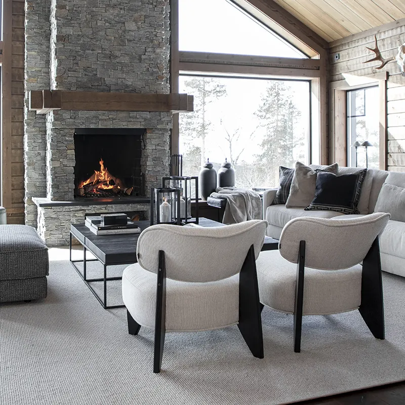 Cadiz stoflænestol Quiet cream